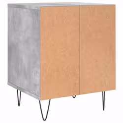 vidaXL Bedside Cabinets Nightstand Side Table Bed Cabinet Engineered Wood - concrete grey, 1 pcs - Additional view 5