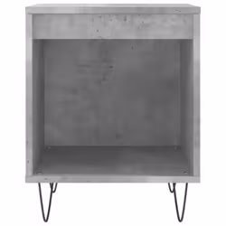 vidaXL Bedside Cabinets Nightstand Side Table Bed Cabinet Engineered Wood - concrete grey, 2 pcs - Additional view 4