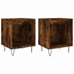 VidaXL 830727, Oak, Metal, Wood, 400 mm, 350 mm, 500 mm, 2 pc(s)