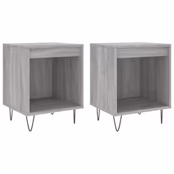 VidaXL 830729, Oak, Metal, Wood, 400 mm, 350 mm, 500 mm, 2 pc(s)