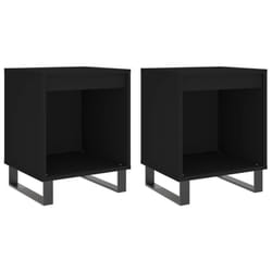 VidaXL 830735 nightstand/bedside table Black