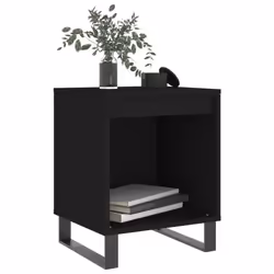 VidaXL 830735 nightstand/bedside table Black