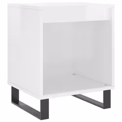 VidaXL 830736, White, Metal, Wood, 400 mm, 350 mm, 500 mm, 1 pc(s)