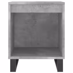 vidaXL Bedside Cabinets Nightstand Side Table Bed Cabinet Engineered Wood - concrete grey, 2 pcs - Additional view 4