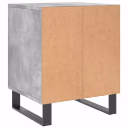 vidaXL Bedside Cabinets Nightstand Side Table Bed Cabinet Engineered Wood - concrete grey, 2 pcs - Additional view 6