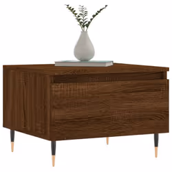 vidaXL Coffee Table Side Table End Accent Telephone Sofa Table Engineered Wood - brown oak, 1 pcs