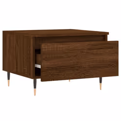 vidaXL Coffee Table Side Table End Accent Telephone Sofa Table Engineered Wood - brown oak, 2 pcs - Additional view 6
