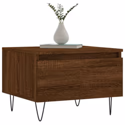 vidaXL Coffee Table Side Table End Accent Telephone Sofa Table Engineered Wood - brown oak, 2 pcs