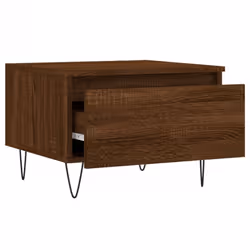 vidaXL Coffee Table Side Table End Accent Telephone Sofa Table Engineered Wood - brown oak, 2 pcs - Additional view 6