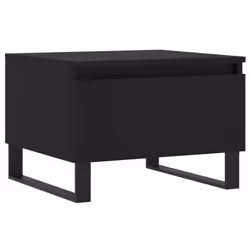 vidaXL Coffee Table Side Table End Accent Telephone Sofa Table Engineered Wood - black, 2 pcs - Additional view 4