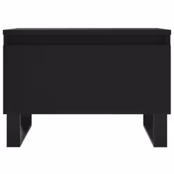 vidaXL Coffee Table Side Table End Accent Telephone Sofa Table Engineered Wood - black, 2 pcs - Additional view 5