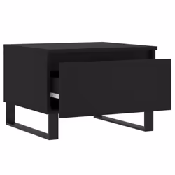 vidaXL Coffee Table Side Table End Accent Telephone Sofa Table Engineered Wood - black, 2 pcs - Additional view 6