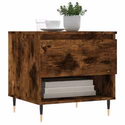 vidaXL Coffee Table Side Table End Accent Telephone Sofa Table Engineered Wood - smoked oak, 1 pcs