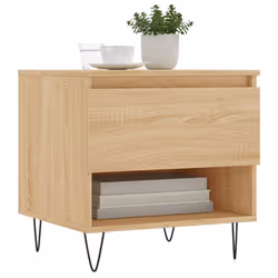 vidaXL Coffee Table Side Table End Accent Telephone Sofa Table Engineered Wood - sonoma oak, 2 pcs