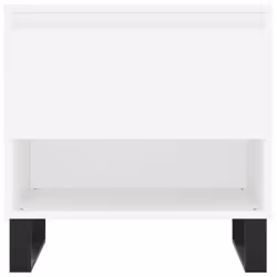 vidaXL Coffee Table Side Table End Accent Telephone Sofa Table Engineered Wood - white, 2 pcs - Additional view 5