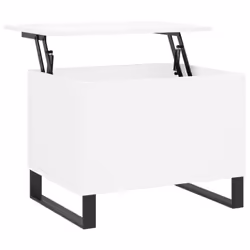 vidaXL Coffee Table Side Table End Accent Telephone Sofa Table Engineered Wood - white