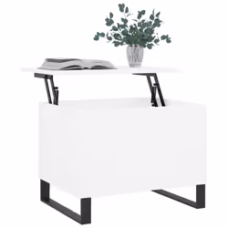 vidaXL Coffee Table Side Table End Accent Telephone Sofa Table Engineered Wood - white