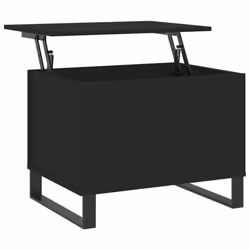 vidaXL Coffee Table Side Table End Accent Telephone Sofa Table Engineered Wood - black