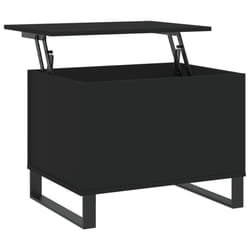 vidaXL Coffee Table Side Table End Accent Telephone Sofa Table Engineered Wood - black