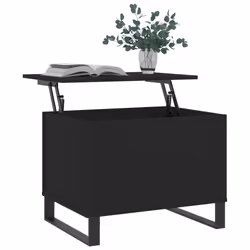 vidaXL Coffee Table Side Table End Accent Telephone Sofa Table Engineered Wood - black