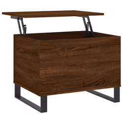 vidaXL Coffee Table Side Table End Accent Telephone Sofa Table Engineered Wood - brown oak