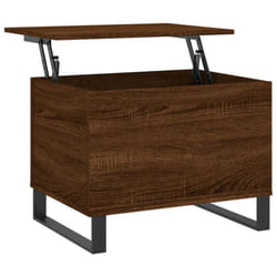 vidaXL Coffee Table Side Table End Accent Telephone Sofa Table Engineered Wood - brown oak