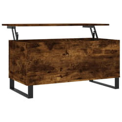 vidaXL Coffee Table Side Table End Accent Telephone Sofa Table Engineered Wood - smoked oak