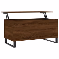 vidaXL Coffee Table Side Table End Accent Telephone Sofa Table Engineered Wood - brown oak