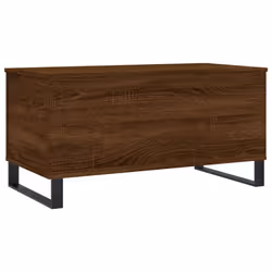 vidaXL Coffee Table Side Table End Accent Telephone Sofa Table Engineered Wood - brown oak - Additional view 4