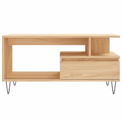 vidaXL Coffee Table Side Table End Accent Telephone Sofa Table Engineered Wood - sonoma oak - Additional view 4