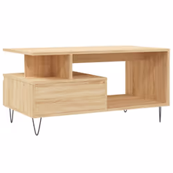 vidaXL Coffee Table Side Table End Accent Telephone Sofa Table Engineered Wood - sonoma oak - Additional view 7