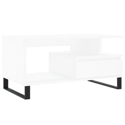 vidaXL Coffee Table Side Table End Accent Telephone Sofa Table Engineered Wood - white