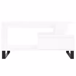 vidaXL Coffee Table Side Table End Accent Telephone Sofa Table Engineered Wood - white - Additional view 4