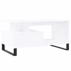 vidaXL Coffee Table Side Table End Accent Telephone Sofa Table Engineered Wood - white - Additional view 7