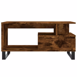vidaXL Coffee Table Side Table End Accent Telephone Sofa Table Engineered Wood - smoked oak - Additional view 4