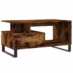 vidaXL Coffee Table Side Table End Accent Telephone Sofa Table Engineered Wood - smoked oak - Additional view 7