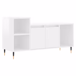 vidaXL TV Cabinet TV Unit Sideboard TV Stand Media Cabinet Engineered Wood - high gloss white