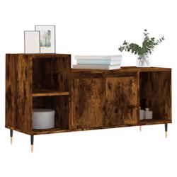 vidaXL TV Cabinet TV Unit Sideboard TV Stand Media Cabinet Engineered Wood - smoked oak