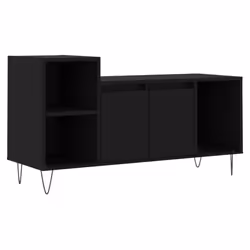 vidaXL TV Cabinet TV Unit Sideboard TV Stand Media Cabinet Engineered Wood - black