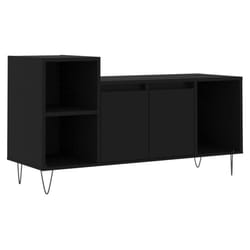 vidaXL TV Cabinet TV Unit Sideboard TV Stand Media Cabinet Engineered Wood - black