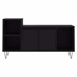 vidaXL TV Cabinet TV Unit Sideboard TV Stand Media Cabinet Engineered Wood - black - Additional view 4