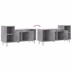 vidaXL TV Cabinet TV Unit Sideboard TV Stand Media Cabinet Engineered Wood - concrete grey - Additional view 8