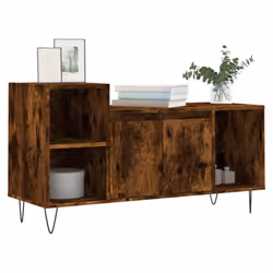 vidaXL TV Cabinet TV Unit Sideboard TV Stand Media Cabinet Engineered Wood - smoked oak