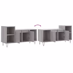 vidaXL TV Cabinet TV Unit Sideboard TV Stand Media Cabinet Engineered Wood - grey sonoma - Additional view 8