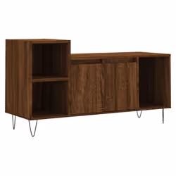 vidaXL TV Cabinet TV Unit Sideboard TV Stand Media Cabinet Engineered Wood - brown oak