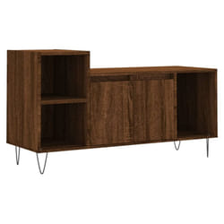 vidaXL TV Cabinet TV Unit Sideboard TV Stand Media Cabinet Engineered Wood - brown oak