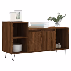 vidaXL TV Cabinet TV Unit Sideboard TV Stand Media Cabinet Engineered Wood - brown oak