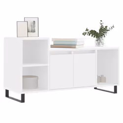vidaXL TV Cabinet TV Unit Sideboard TV Stand Media Cabinet Engineered Wood - white