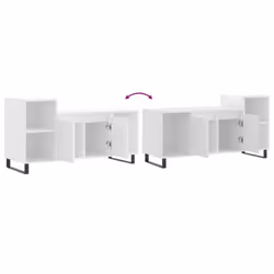 vidaXL TV Cabinet TV Unit Sideboard TV Stand Media Cabinet Engineered Wood - white - Additional view 8