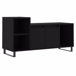 vidaXL TV Cabinet TV Unit Sideboard TV Stand Media Cabinet Engineered Wood - black